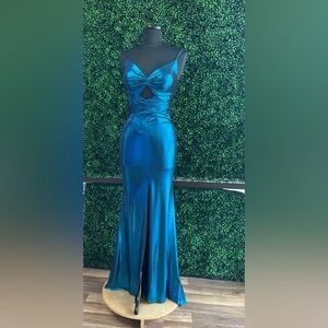 Mori Lee Teal Gown